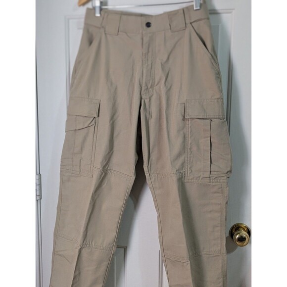 511 Tactical Cargo Pants Mens 32-35x Beige Ripstop Utility Workwear Performance - Picture 2 of 11